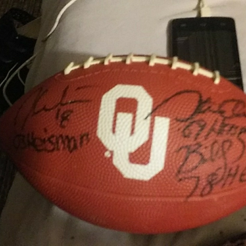 football signed by the three hysmen winners